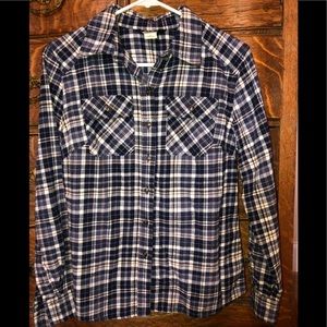 Plaid Button Down Long Sleeve Shirt